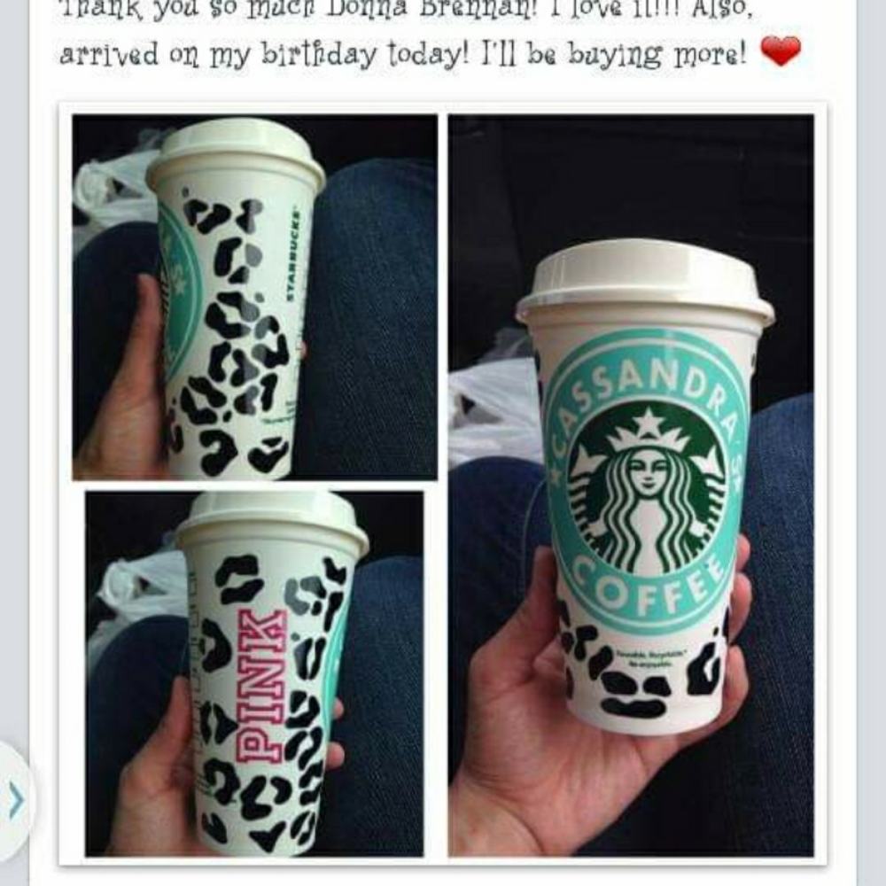 Custom Starbucks resuable Coffee Cup - Picture 5 of 7